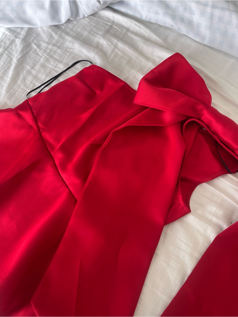 H&M BOW-DETAIL ONE-SHOULDER TOP - Picture 5 of 7